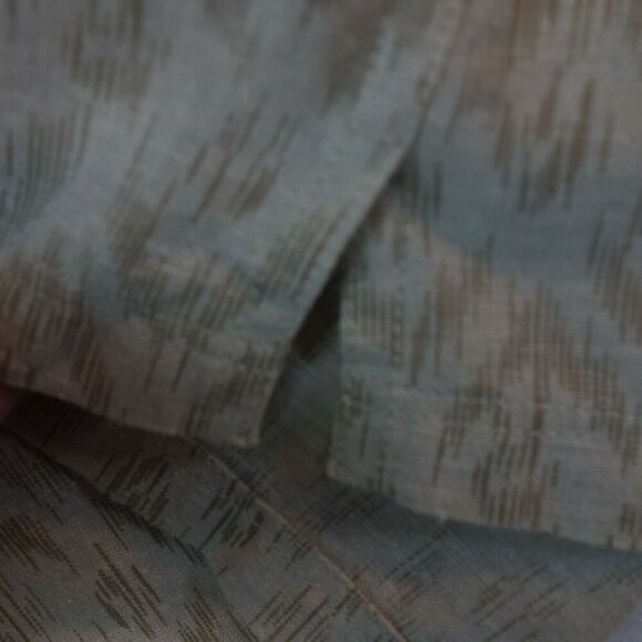 NEW Eddie Bauer Khaki Print Baja Short Sleeve Shirt Relaxed Fit Men's Medium - Picture 7 of 8